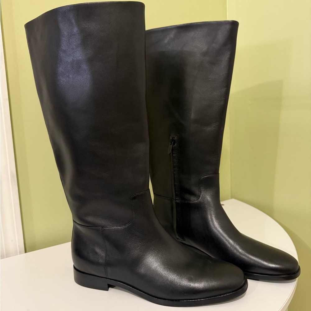 Vince Martell   Black leather Over the Knee Boots size 8 M women H16N113
